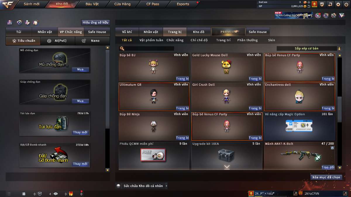 shop acc cf uy tin gia re